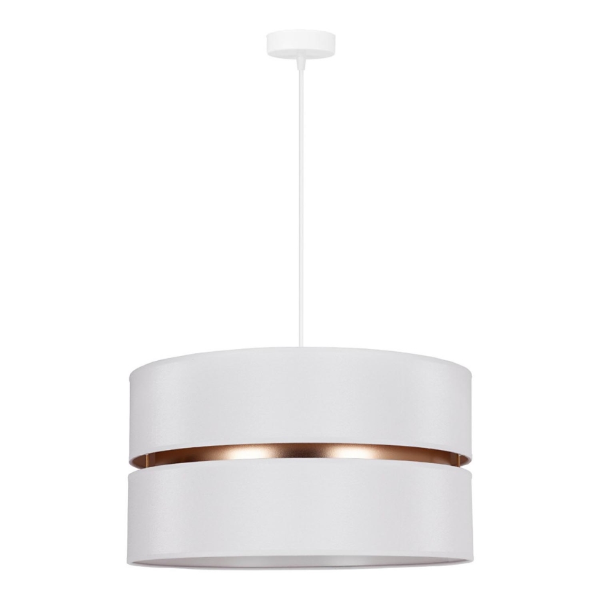 Duolla - Підвісна люстра DUO 1xE27/15W/230V діаметр 40 см білий/золотий