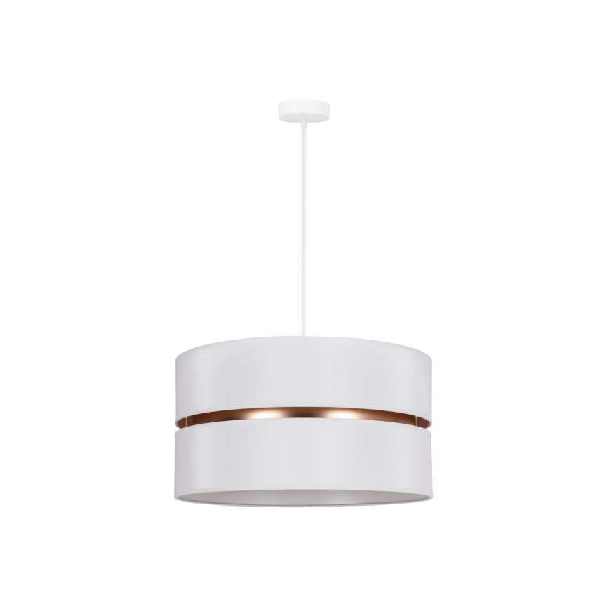 Duolla - Підвісна люстра DUO 1xE27/15W/230V діаметр 40 см білий/золотий