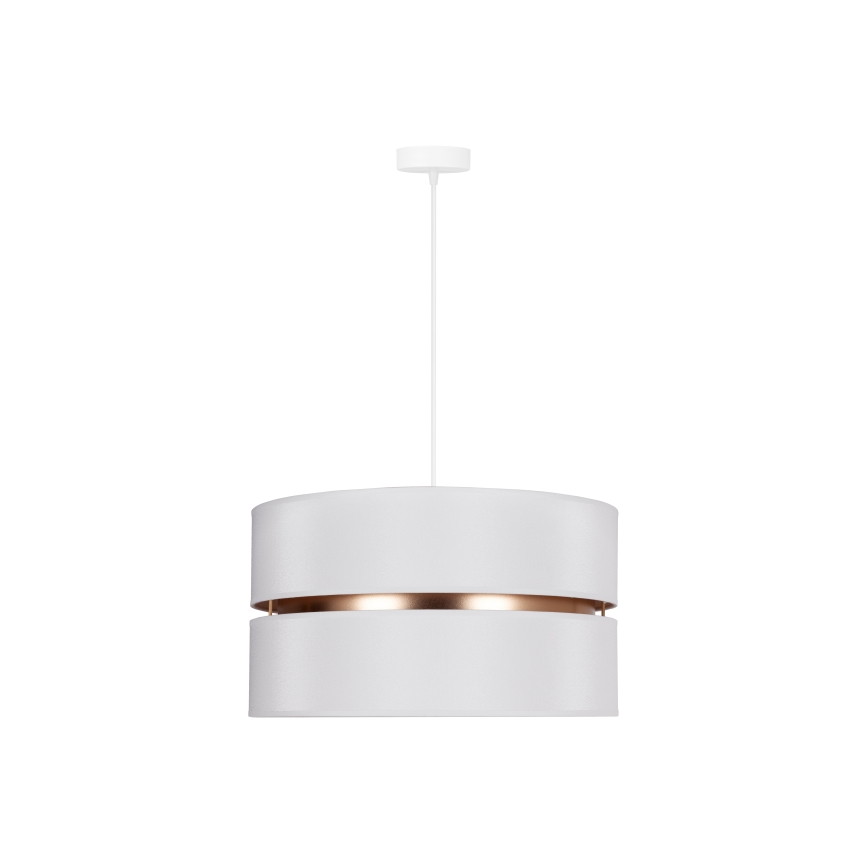 Duolla - Підвісна люстра DUO 1xE27/15W/230V діаметр 40 см білий/золотий
