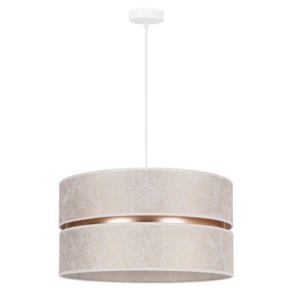 Duolla - Підвісна люстра DUO 1xE27/15W/230V діаметр 40 см білий/золотий