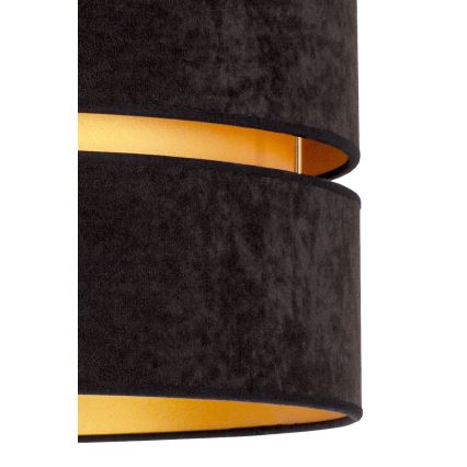 Duolla - Підвісна люстра DUO 1xE27/15W/230V діаметр 40 см чорний/золотий