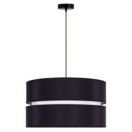 Duolla - Підвісна люстра DUO 1xE27/15W/230V діаметр 40 см чорний/білий