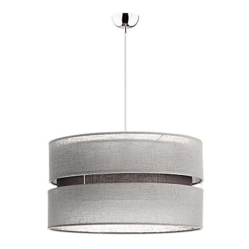 Duolla - Підвісна люстра DUO 1xE27/15W/230V діаметр 40 см сірий