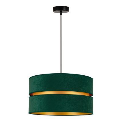 Duolla - Підвісна люстра DUO 1xE27/15W/230V діаметр 40 см зелений/золотий