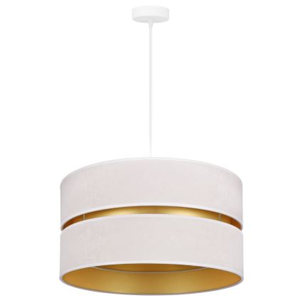 Duolla - Підвісна люстра DUO 1xE27/15W/230V діаметр 40 см кремовий/золотий