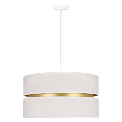Duolla - Підвісна люстра DUO 1xE27/15W/230V діаметр 40 см кремовий/золотий