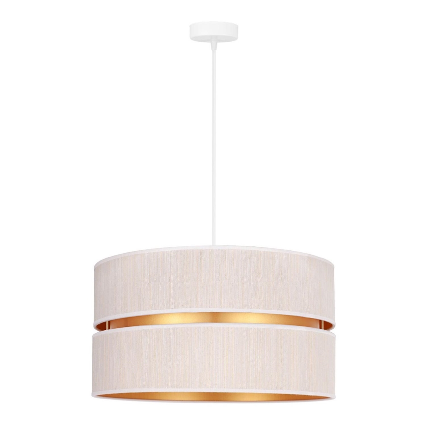 Duolla - Підвісна люстра DUO 1xE27/15W/230V діаметр 40 см кремовий/золотий