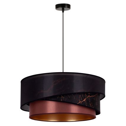 Duolla - Підвісна люстра KOBO 1xE27/15W/230V діаметр 45 см чорний/бордовий/золотий