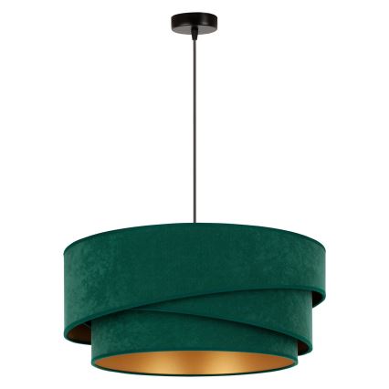 Duolla - Підвісна люстра KOBO 1xE27/15W/230V діаметр 45 см зелений/золотий