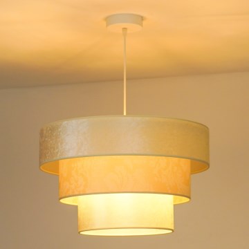 Duolla - Підвісна люстра LUNETA 1xE27/40W/230V діаметр 45 см кремовий
