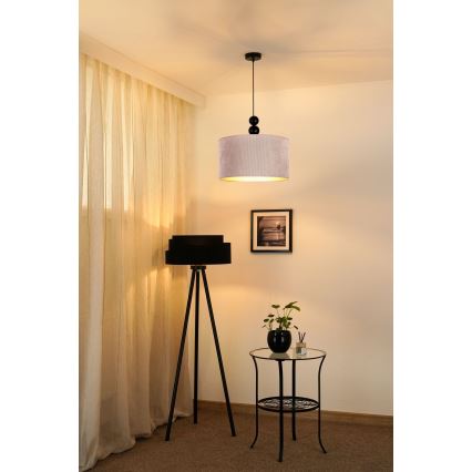 Duolla - Підвісна люстра LYON 1xE27/15W/230V діаметр 40 см бежевий