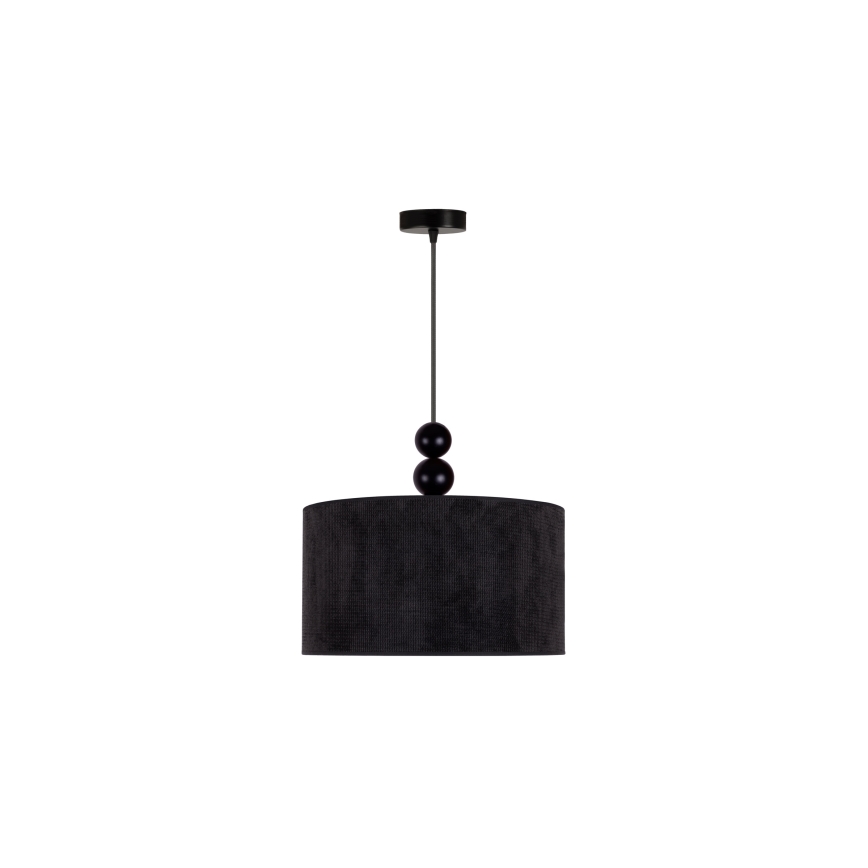 Duolla - Підвісна люстра LYON 1xE27/15W/230V діаметр 40 см чорний