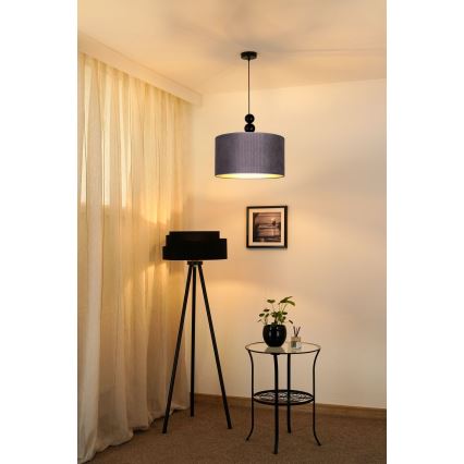 Duolla - Підвісна люстра LYON 1xE27/15W/230V діаметр 40 см сірий