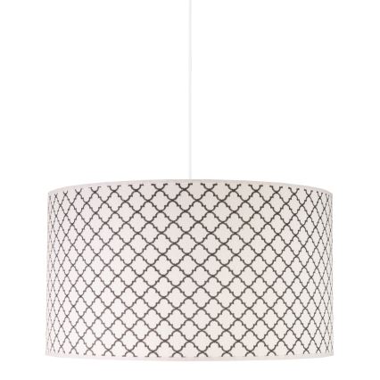 Duolla - Підвісна люстра MAROKO 1xE27/40W/230V діаметр 45 см білий/чорний