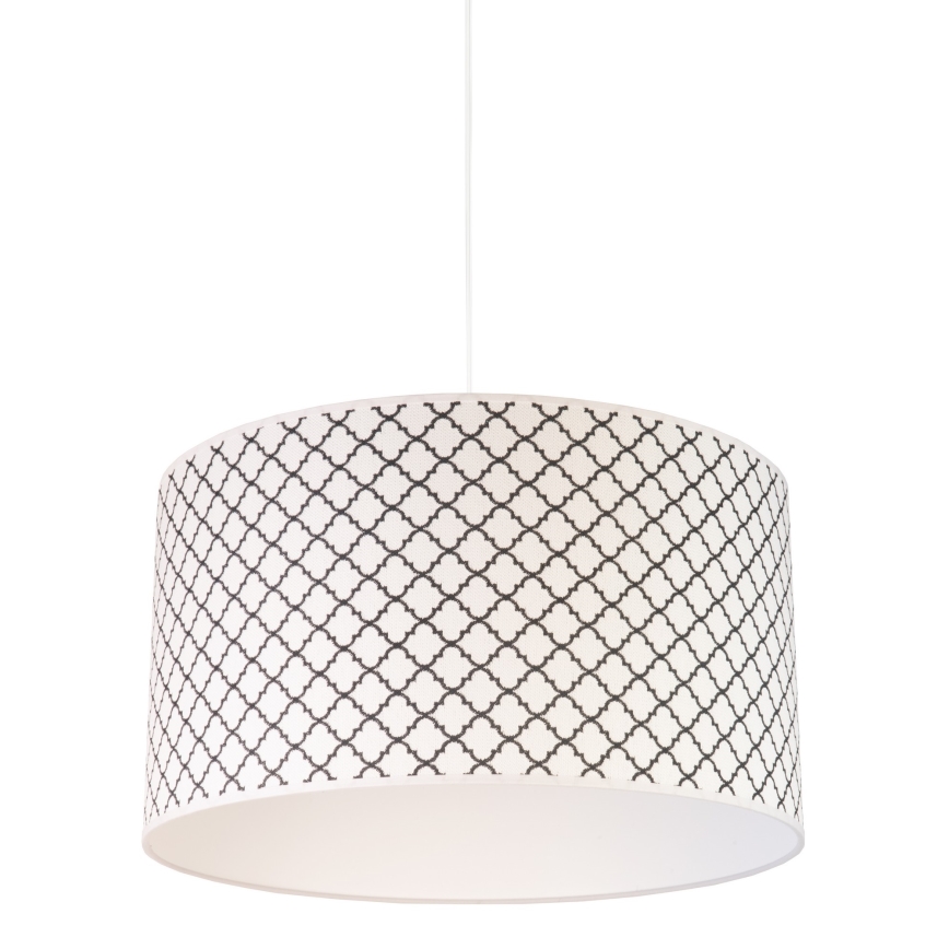 Duolla - Підвісна люстра MAROKO 1xE27/40W/230V діаметр 45 см білий/чорний