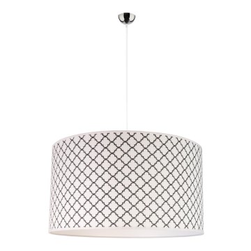 Duolla - Підвісна люстра MAROKO 1xE27/40W/230V діаметр 45 см білий/чорний