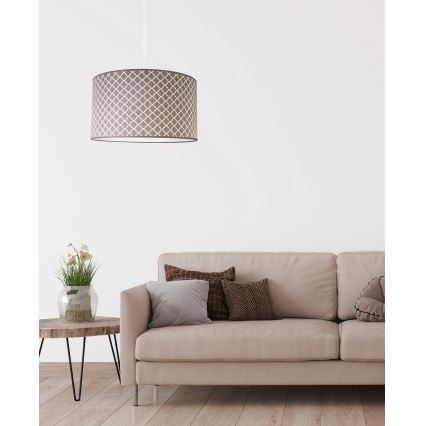 Duolla - Підвісна люстра MAROKO 1xE27/40W/230V діаметр 45 см сірий