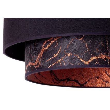 Duolla - Підвісна люстра NANTES 1xE27/15W/230V діаметр 45 см чорний/мідний