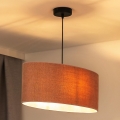 Duolla - Підвісна люстра OVAL 1xE27/15W/230V рожевий