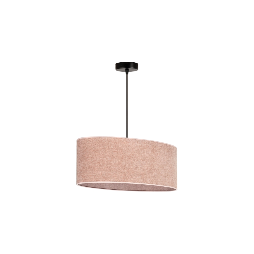 Duolla - Підвісна люстра OVAL 1xE27/15W/230V рожевий