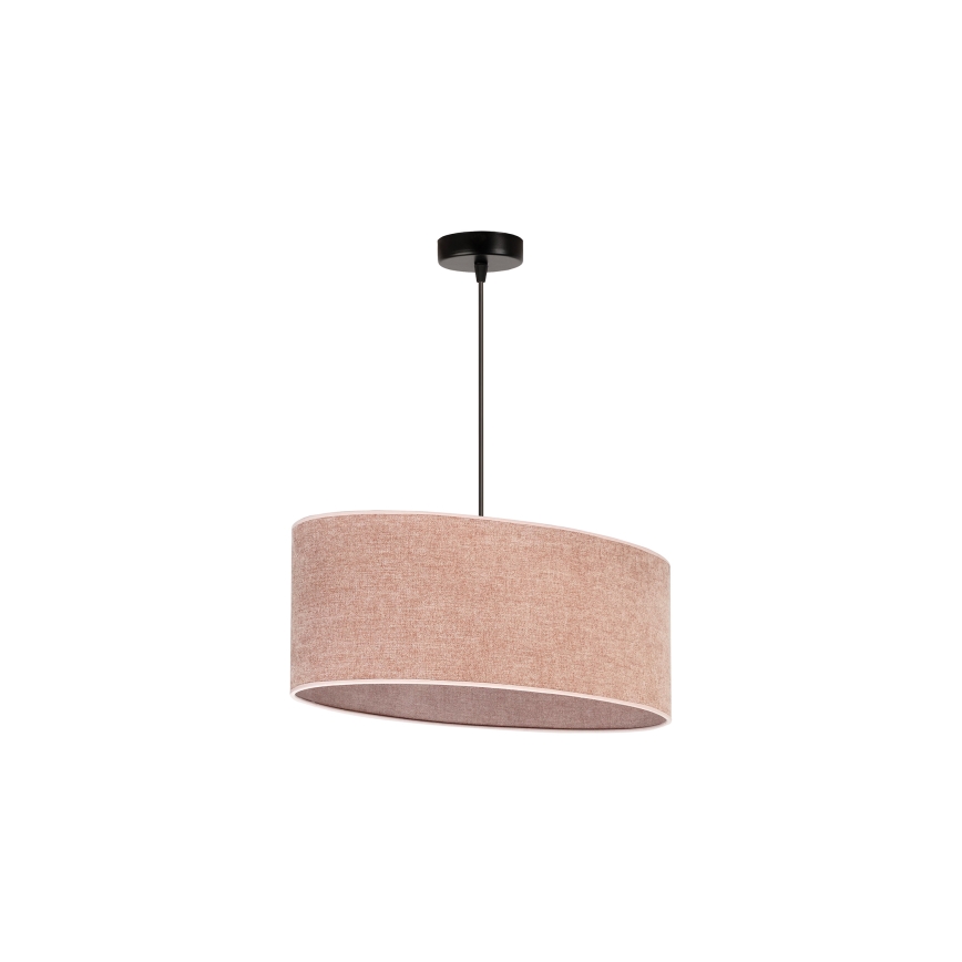 Duolla - Підвісна люстра OVAL 1xE27/15W/230V рожевий