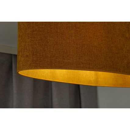 Duolla - Підвісна люстра OVAL 1xE27/15W/230V коричневий