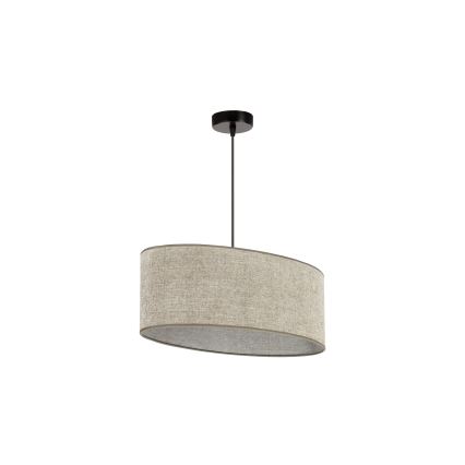 Duolla - Підвісна люстра OVAL 1xE27/15W/230V коричневий