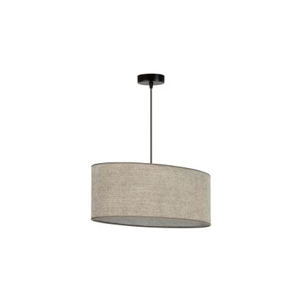 Duolla - Підвісна люстра OVAL 1xE27/15W/230V коричневий