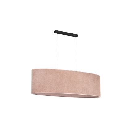 Duolla - Підвісна люстра OVAL 2xE27/15W/230V рожевий