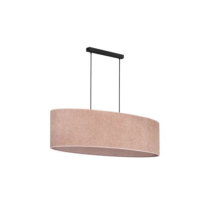 Duolla - Підвісна люстра OVAL 2xE27/15W/230V рожевий