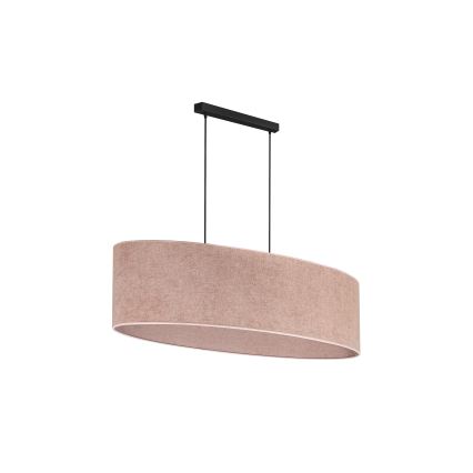 Duolla - Підвісна люстра OVAL 2xE27/15W/230V рожевий