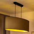 Duolla - Підвісна люстра OVAL VEGAN 2xE27/15W/230V бежевий