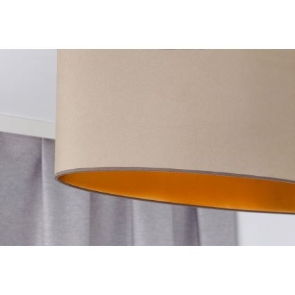 Duolla - Підвісна люстра OVAL VEGAN 2xE27/15W/230V бежевий