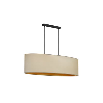 Duolla - Підвісна люстра OVAL VEGAN 2xE27/15W/230V бежевий