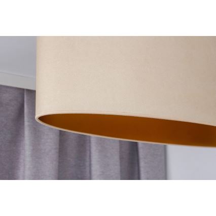 Duolla - Підвісна люстра OVAL VEGAN 2xE27/15W/230V кремовий