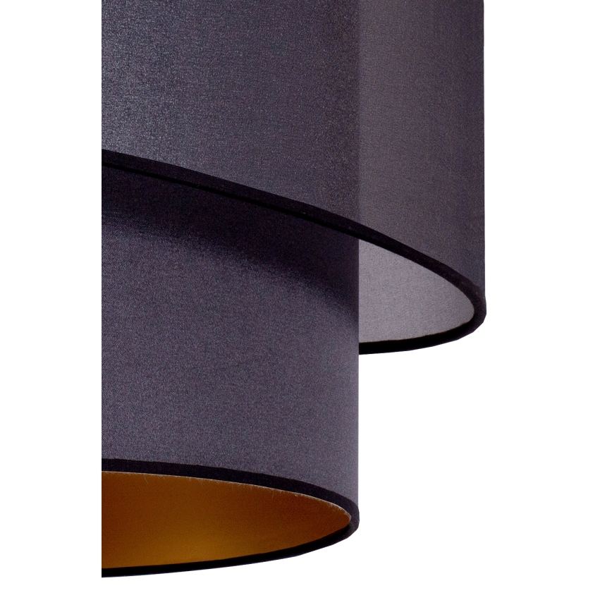 Duolla - Підвісна люстра PARIS 1xE27/15W/230V діаметр 40 см чорний/золотий