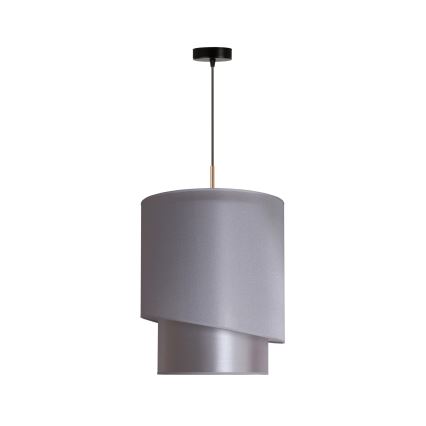 Duolla - Підвісна люстра PARIS 1xE27/15W/230V діаметр 40 см срібний/золотий
