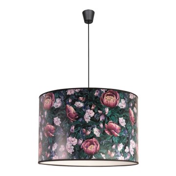 Duolla - Підвісна люстра PRINT L 1xE27/40W/230V діаметр 45 см квіти
