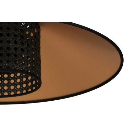 Duolla - Підвісна люстра RIO RATTAN 1xE27/15W/230V діаметр 45 см чорний/золотий
