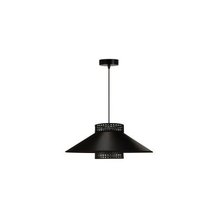 Duolla - Підвісна люстра RIO RATTAN 1xE27/15W/230V діаметр 45 см чорний/золотий
