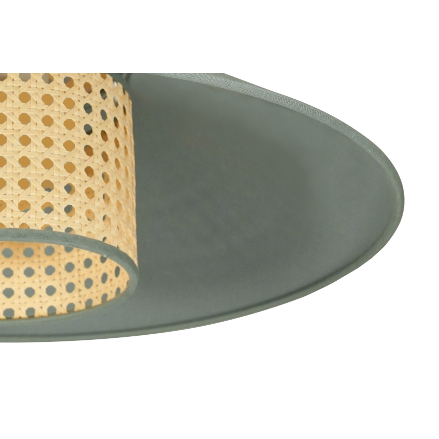 Duolla - Підвісна люстра RIO RATTAN 1xE27/15W/230V діаметр 45 см зелений/ротанґ