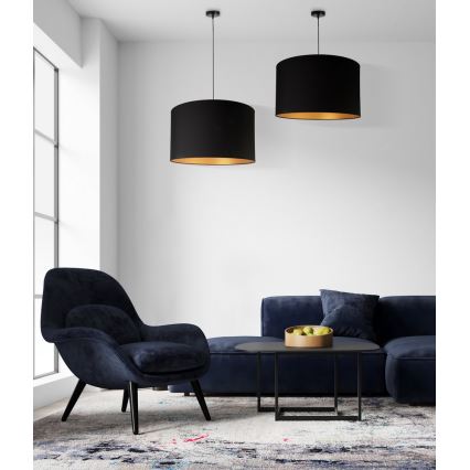 Duolla - Підвісна люстра ROLLER 1xE27/40W/230V діаметр 45 см чорний