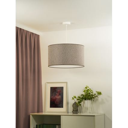 Duolla - Підвісна люстра ROLLER ECO RECYCLING 1xE27/15W/230V діаметр 45 см коричневий