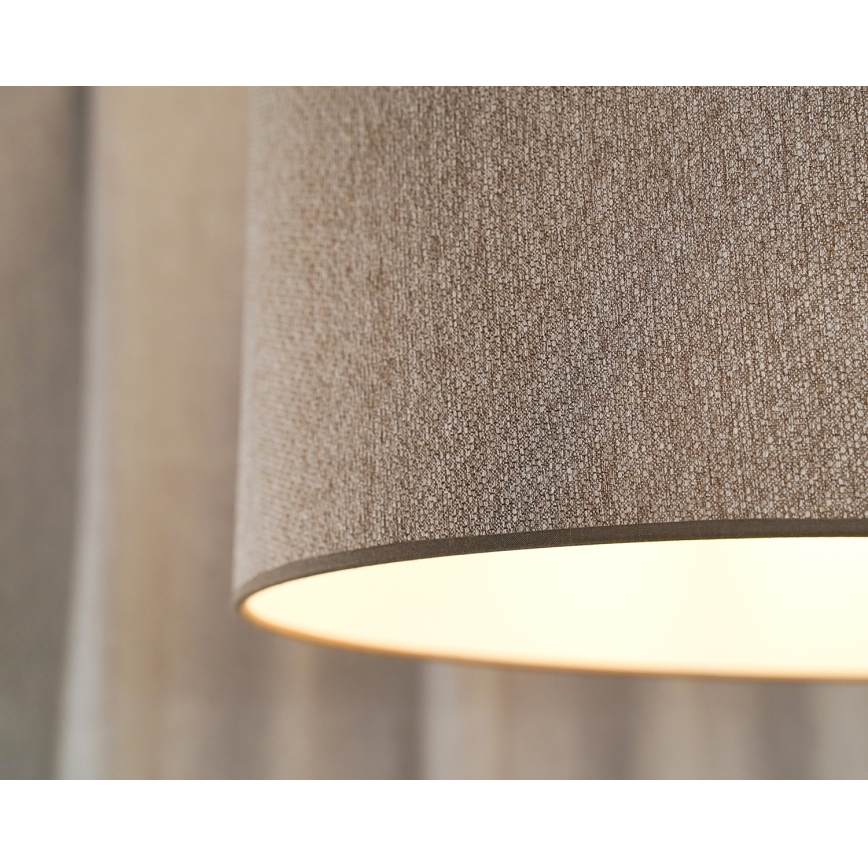 Duolla - Підвісна люстра ROLLER ECO RECYCLING 1xE27/15W/230V діаметр 45 см коричневий