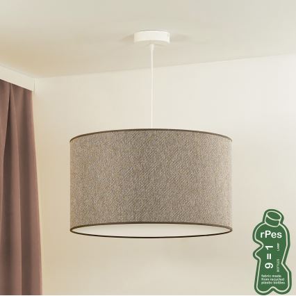 Duolla - Підвісна люстра ROLLER ECO RECYCLING 1xE27/15W/230V діаметр 45 см коричневий