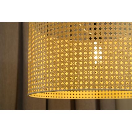 Duolla - Підвісна люстра ROLLER RATTAN 1xE27/15W/230V діаметр 45 см бежевий