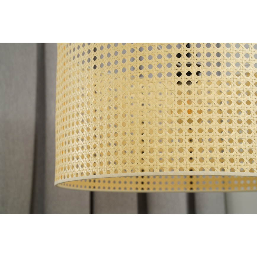 Duolla - Підвісна люстра ROLLER RATTAN 1xE27/15W/230V діаметр 45 см бежевий