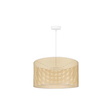Duolla - Підвісна люстра ROLLER RATTAN 1xE27/15W/230V діаметр 45 см бежевий