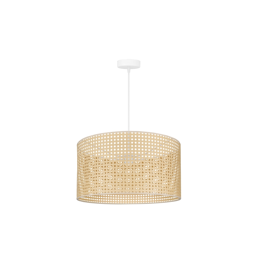 Duolla - Підвісна люстра ROLLER RATTAN 1xE27/15W/230V діаметр 45 см бежевий