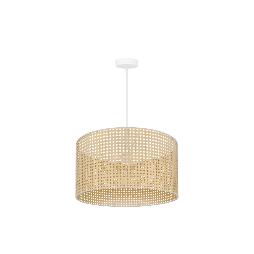 Duolla - Підвісна люстра ROLLER RATTAN 1xE27/15W/230V діаметр 45 см бежевий